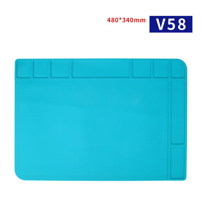 Heat-Resistant Soldering Station Silicon Soldering Watch Repair Mat Work Pad
