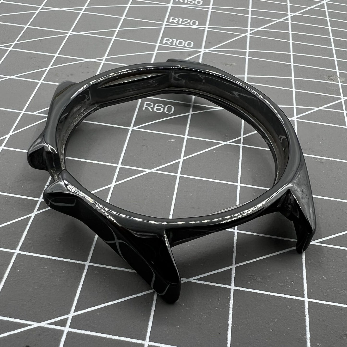 Black ceramic watch case replacement for men's Chanel J12, durable and stylish accessory for watch repair.