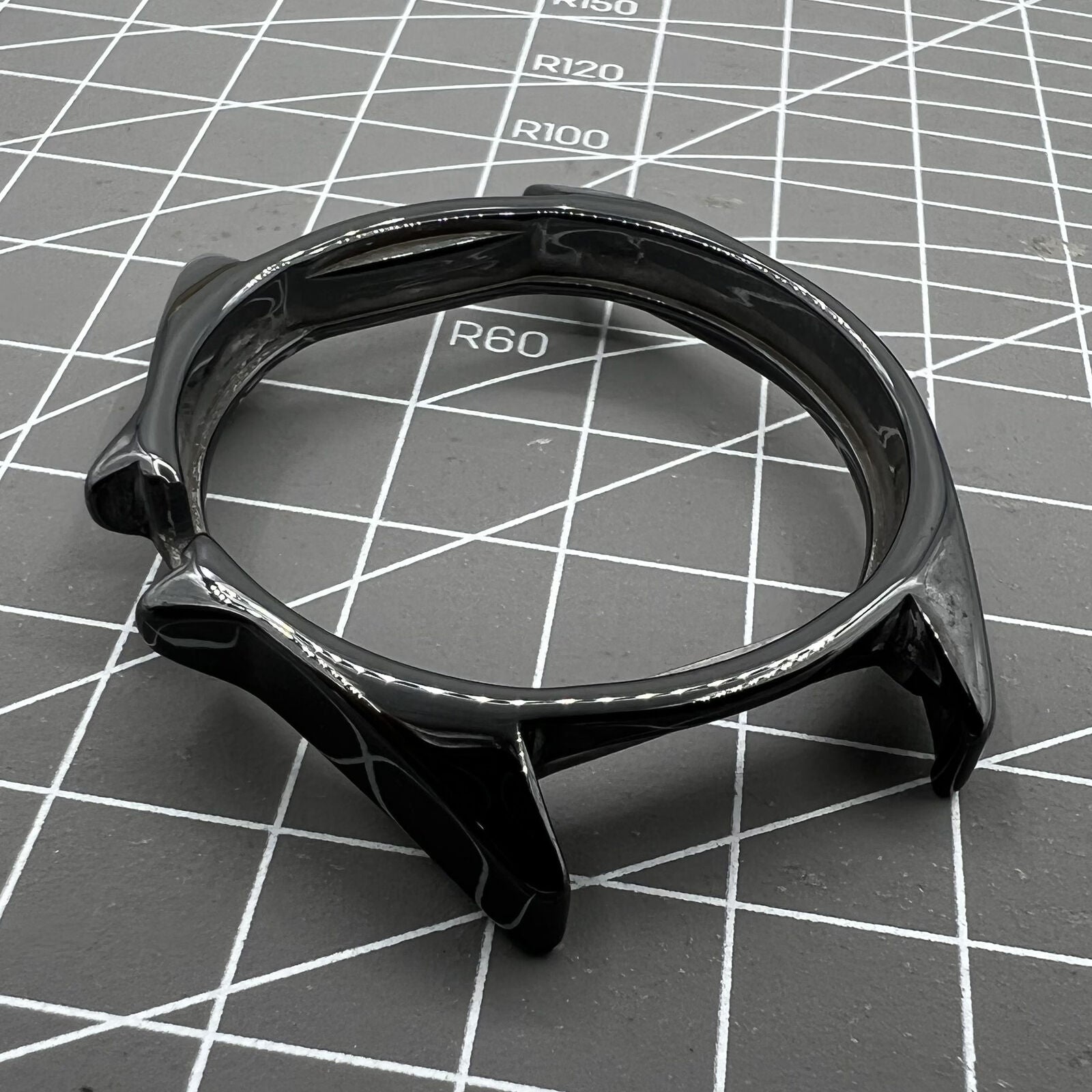 Black ceramic watch case replacement for men's Chanel J12, durable and stylish accessory for watch repair.