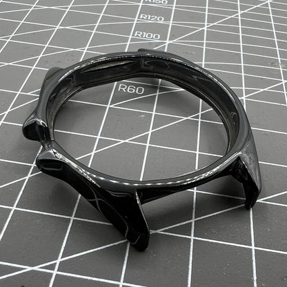 Black ceramic watch case replacement for men's Chanel J12, durable and stylish accessory for watch repair.