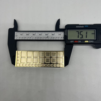 Copper golden tray container with 75mm square grids, ideal for organizing screws in watch repair kits.