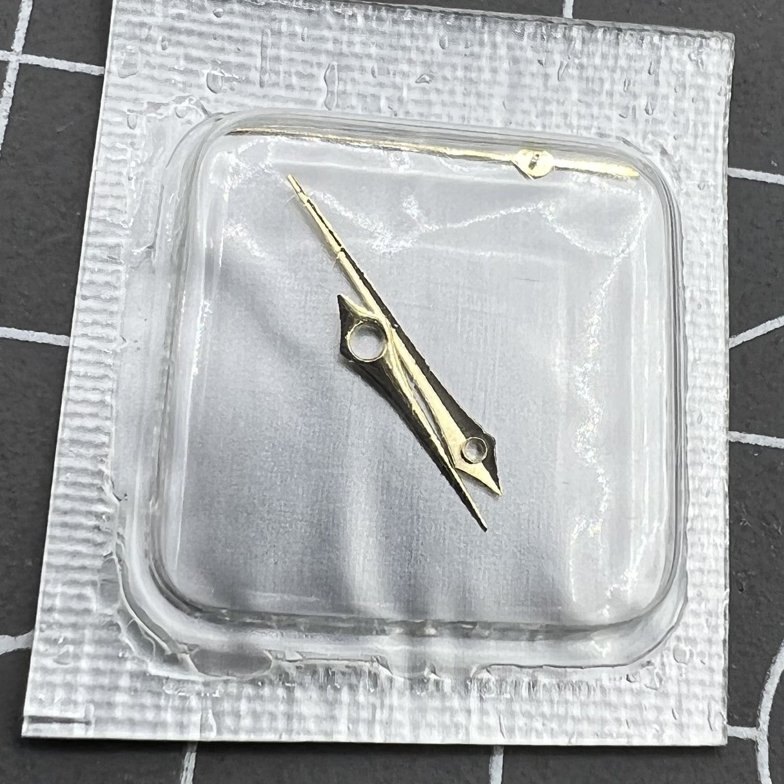 Golden watch hands set for Miyota 2035 movement, sizes 14mm, 13mm, 10mm, precise fit.