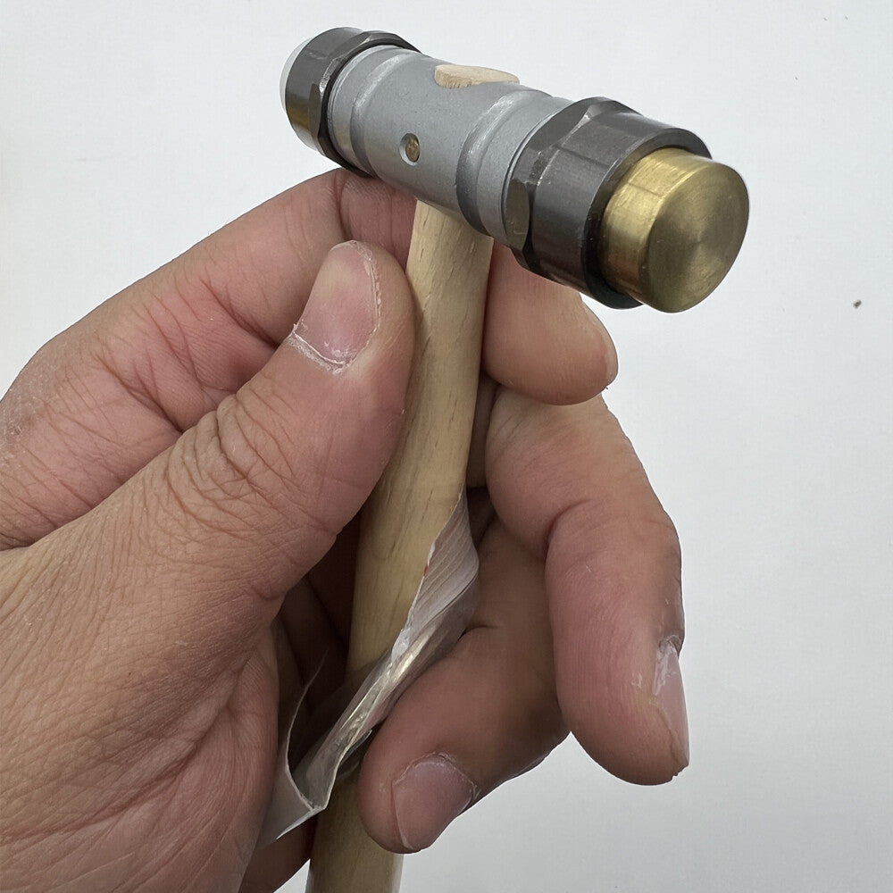 Bergeon 30417 watchmaker hammer with brass and synthetic heads for precise watch accessory repairs