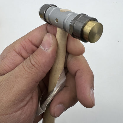 Bergeon 30417 watchmaker hammer with brass and synthetic heads for precise watch accessory repairs