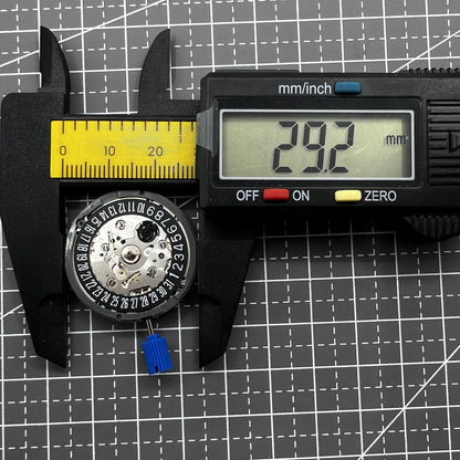 Seiko NH35 Black Disk Mechanisches Automatikuhrwerk Datum bei 3 