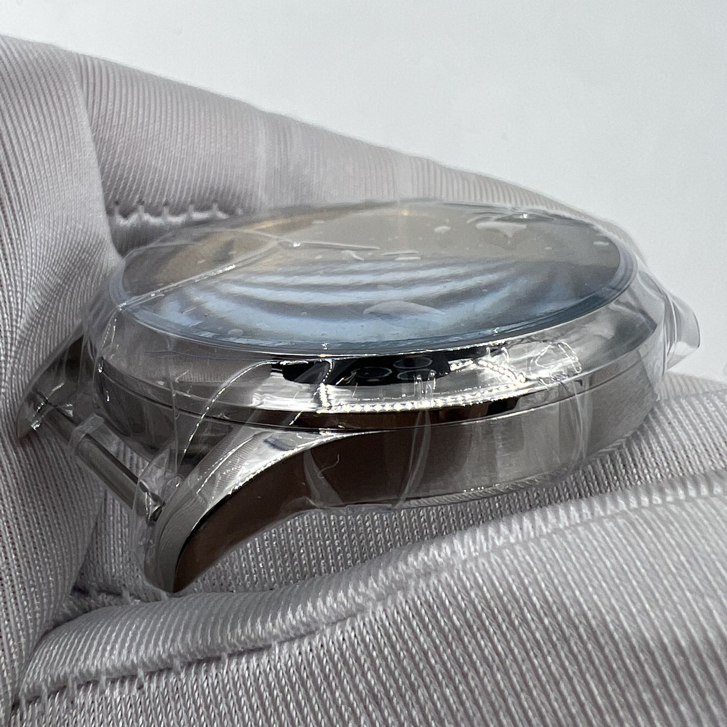 44mm stainless steel watch case for ETA 6497/6498 or Seagull ST3600/ST3621 movements, durable and sleek design.