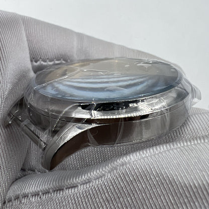 44mm stainless steel watch case for ETA 6497/6498 or Seagull ST3600/ST3621 movements, durable and sleek design.