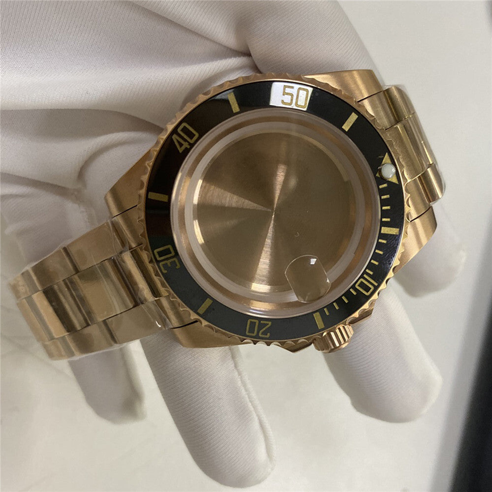 41MM watch case with 20MM strap compatible with Miyota 8215/8205/8200/2813 movements, durable design.