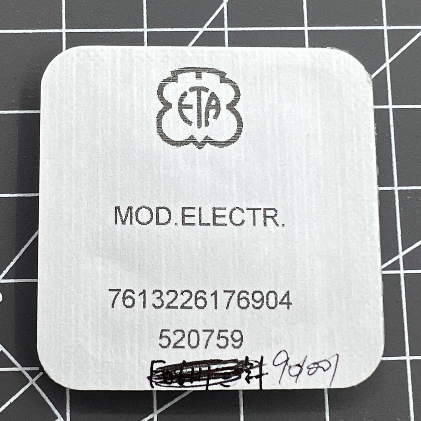 Circuit board repair part for ETA 901.001 watch movement, brand new replacement component.