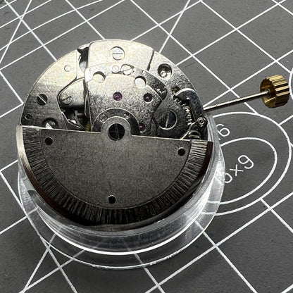7120 Automatic Mechanical Movement Moon Phase At 6 Bare Balance Wheel