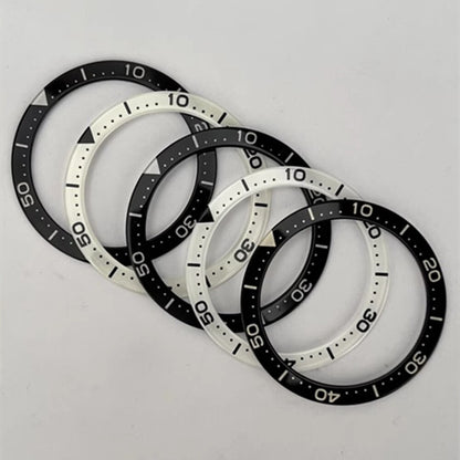 40,3/32,8 mm C3/BGW9 Grün/Blau Lume Tauchen Flache Uhr Lünette Einsatz Uhr Teil