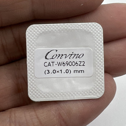 Men's 3x1mm slotted watch back cover screws by Cartier, durable replacement for watch repairs