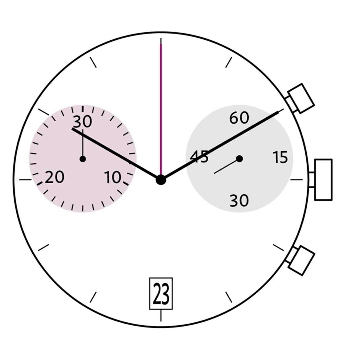 Hattori Epson VK83A quartz watch movement, precise Japanese craftsmanship for accurate timekeeping in watch accessories.
