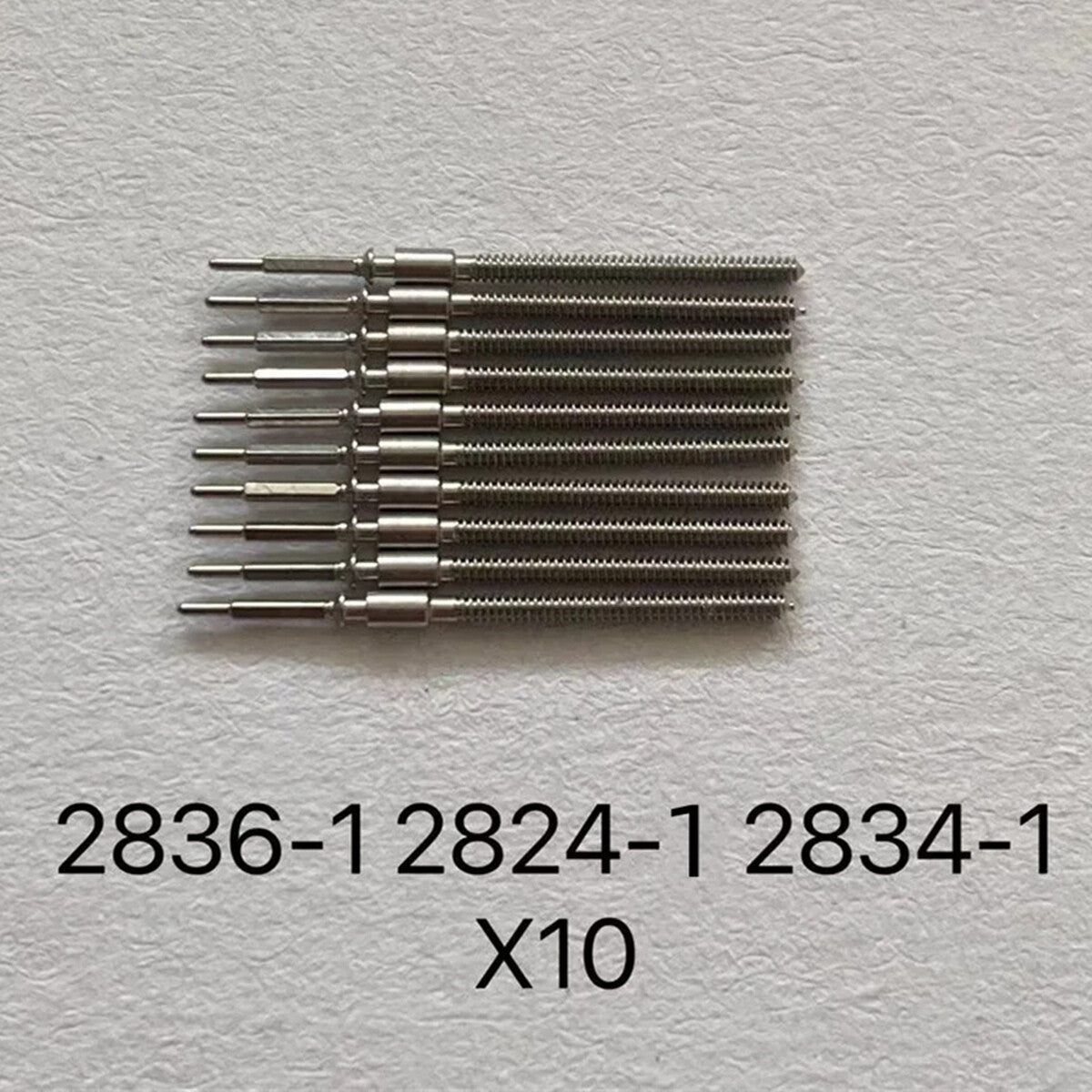 Lot de 10 tiges de remontoir de montre génériques pour ETA2836-1 2824-1 2834-1 