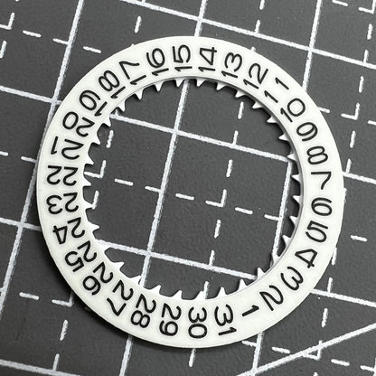 Blau Leuchtende Numerals Datumsscheibe für Miyota NH35 NH36 mit Weißem