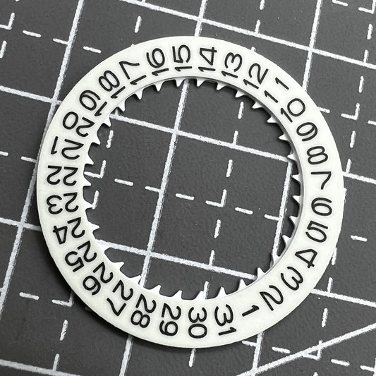 Blau Leuchtende Numerals Datumsscheibe für Miyota NH35 NH36 mit Weißem