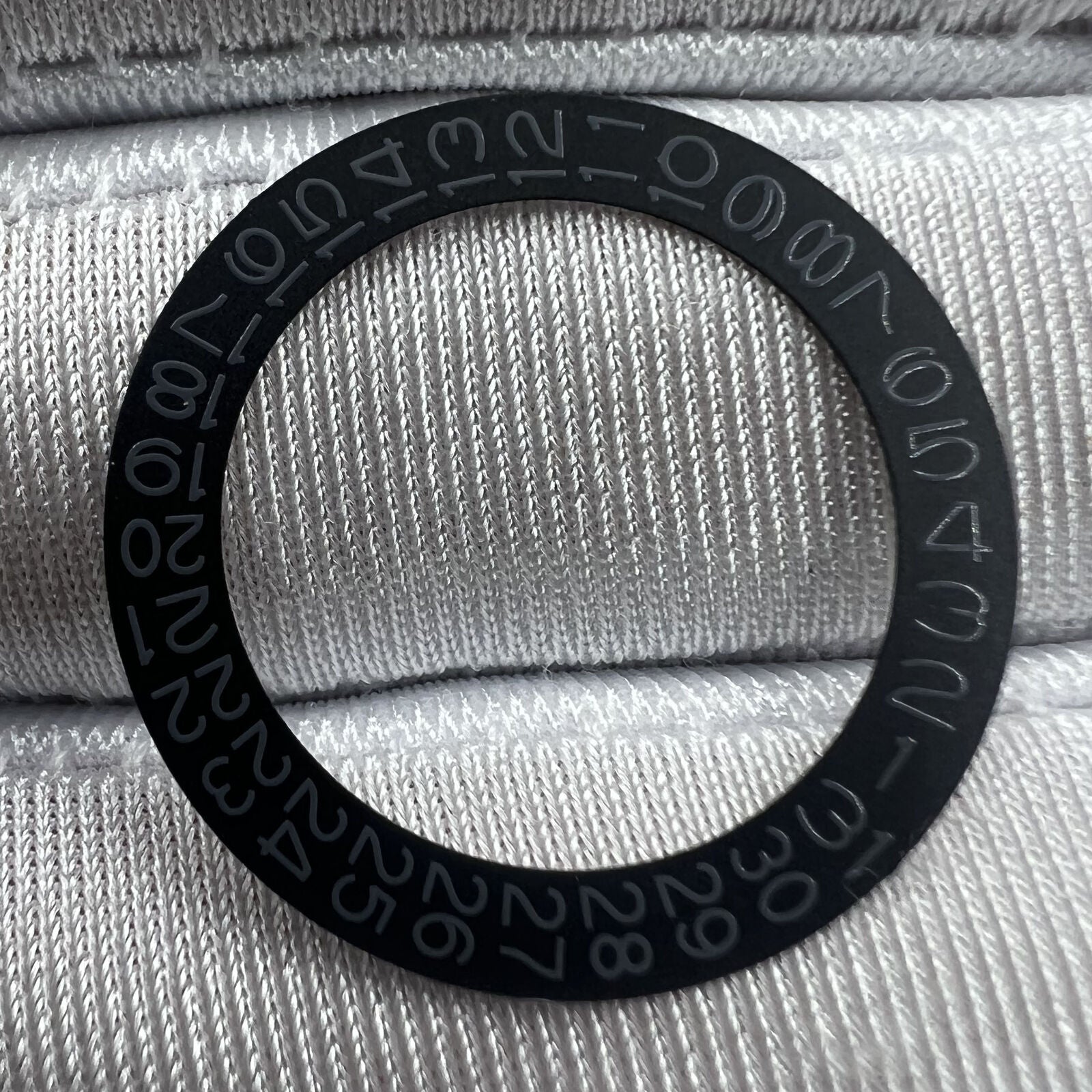 Grey date wheel with black background for NH35 NH36 watch movements, compatible precision part