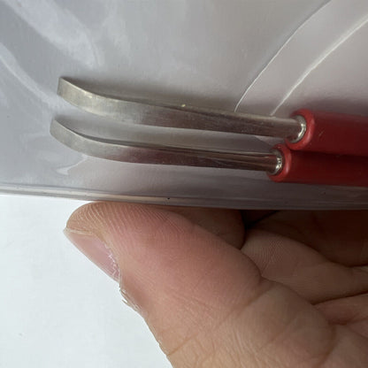 Horotec MSA05.013 hand levers with 3mm tips for precise wristwatch strap adjustments and repair.