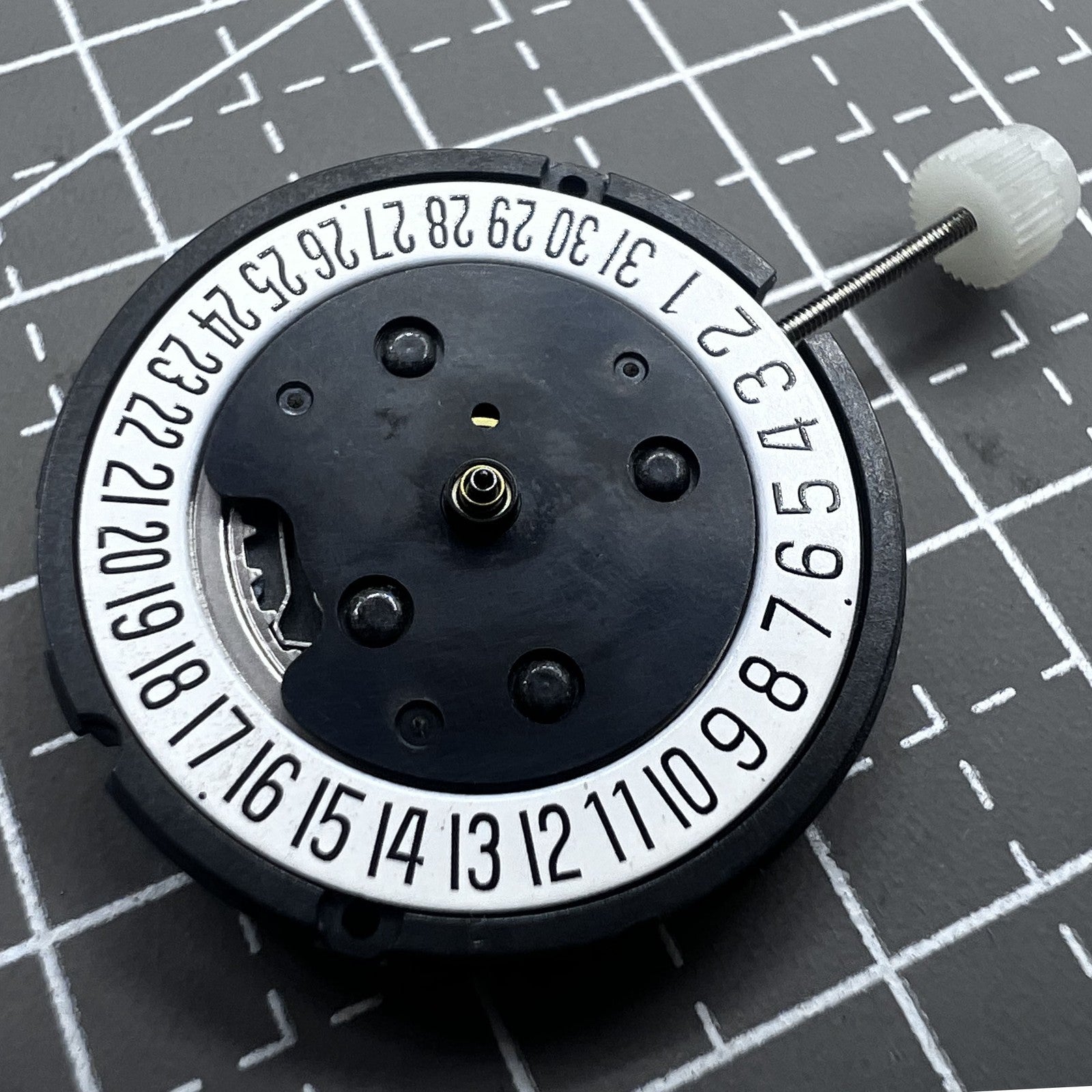 Swiss ETA804.192 Quartz watch movement with date display at 6 o'clock for precise timekeeping