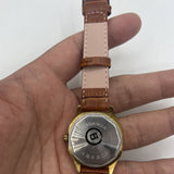 32mm Shanghai Manual Mechanical Watch Golden Nail Brown Dial Octagonal Case