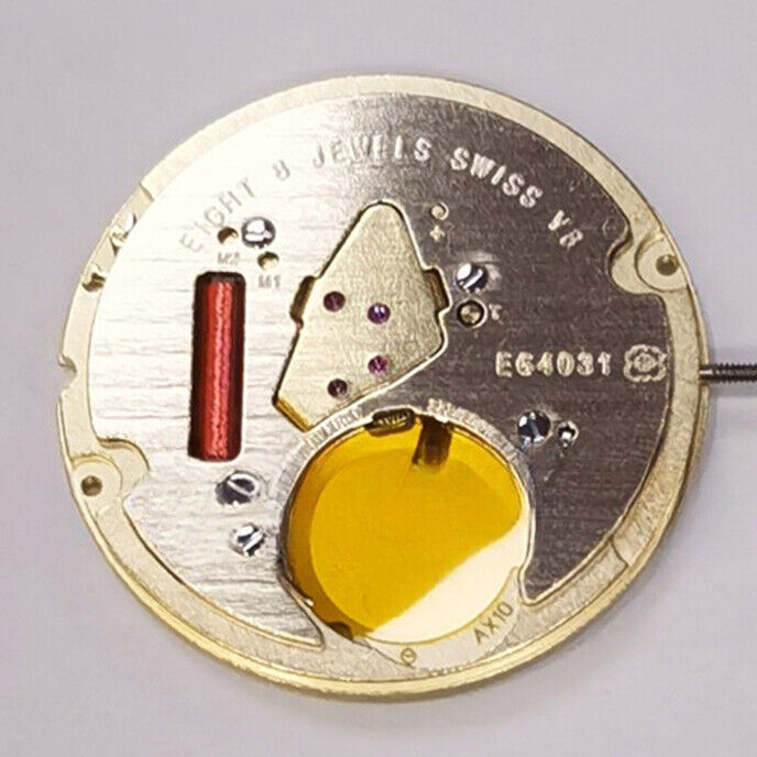 ETA E64.031 Swiss Made quartz watch movement with 2 hands, precise and reliable for watch accessories.