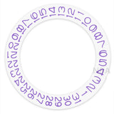 White Background Light Purple Character Disk Date Wheel for NH35 NH36