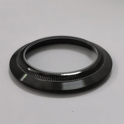 Boîtier de montre 40 mm avec bracelet en acier inoxydable noir PVD et verre saphir pour NH35/NH36 