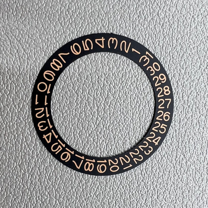 2 PIECES Black Background Brown Character Date Disk Date Wheel for NH35 NH36