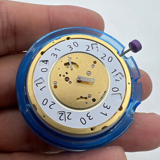 Ronda 7004P Swiss Quartz 3 Hands watch movement for precise timekeeping and durability.