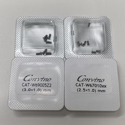 Durable Men's 3x1mm slotted watch back screws for Cartier watch repairs and replacements