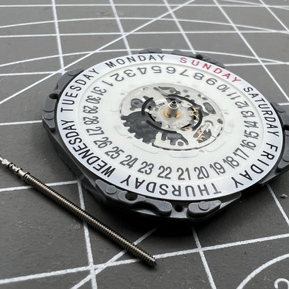 Japan Hattori Epson Uhr Quarzwerk Datum bei 6 VJ55 VJ55B Modell
