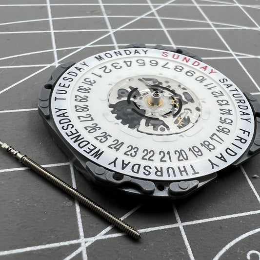 Japan Hattori Epson Uhr Quarzwerk Datum bei 6 VJ55 VJ55B Modell