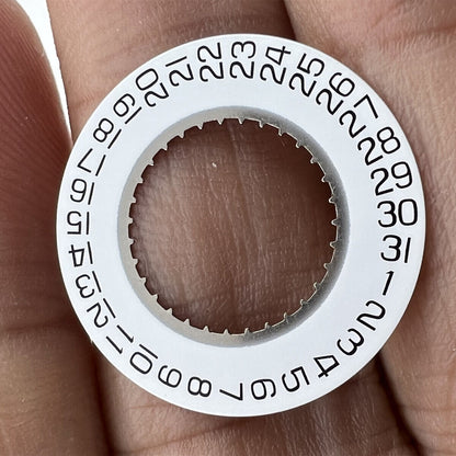 White Date Disk Wheel Date Wheel Date At 3 Fit for ETA F05.111 Watch Movement
