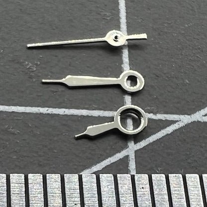 Jeu d'aiguilles de montre argentées pour mouvement Miyota 2035, longueurs 7 mm/6 mm/5 mm, n° 1236