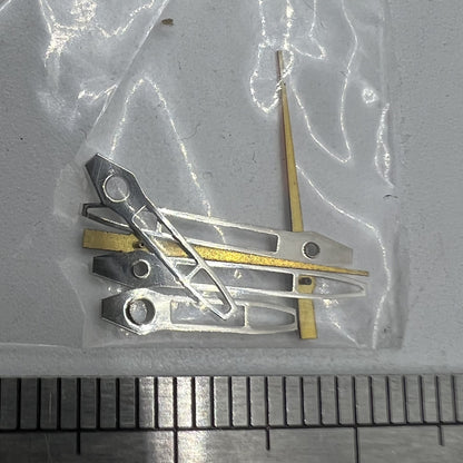 Silver trimmed hollow arrow 13mm watch hands for Miyota 2315, 2035, 2036, 2115, 2305 movements.