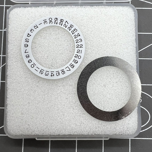 Wide brim date wheel overlay for ETA2824 2836 Miyota 8215/8200 movements, date at 3 o'clock, brand precision