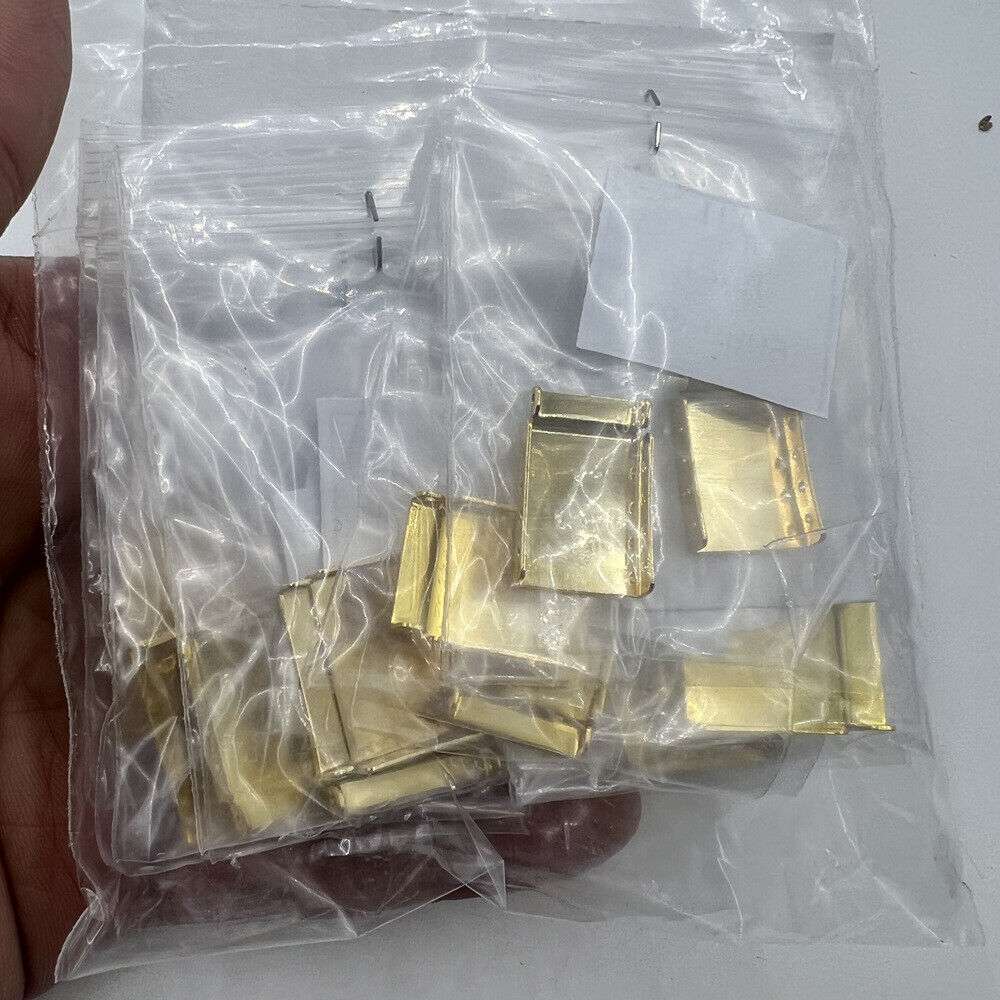 14pcs gold watch strap extenders, adjustable bracelet links for comfortable fit and easy clasp extension