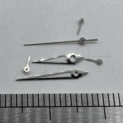 Uhrzeiger, 11,5 mm, silberner Rand, grün leuchtend, für VX3J, VX9J, VX7J, VX3N, VX9N, VX42 