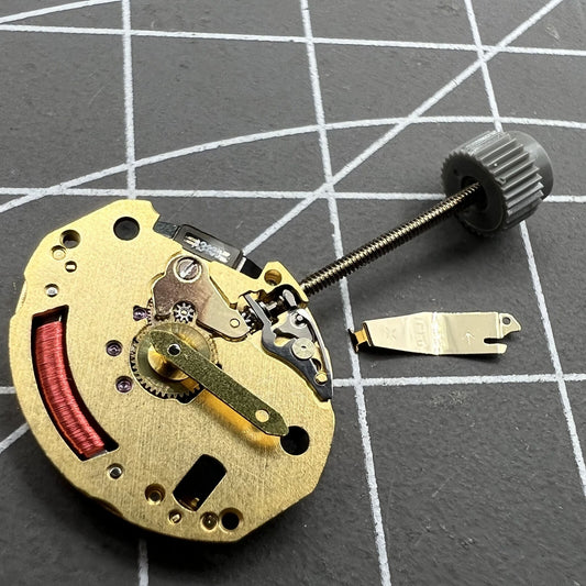 ETA 976.001 quartz watch movement with 2 hands for precise timekeeping in watch accessories.