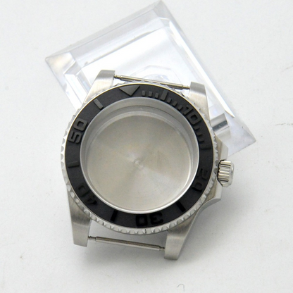 Montre de yacht automatique 40 mm GMT, boîtier compatible avec le mouvement NH35/36, verre saphir