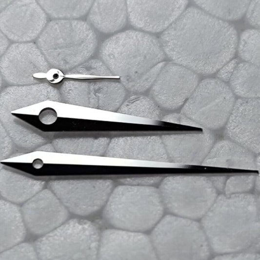 Aiguilles de montre en argent poli 10 × 14 × 4,5 mm pour mouvement Tianjin Seagull ST17