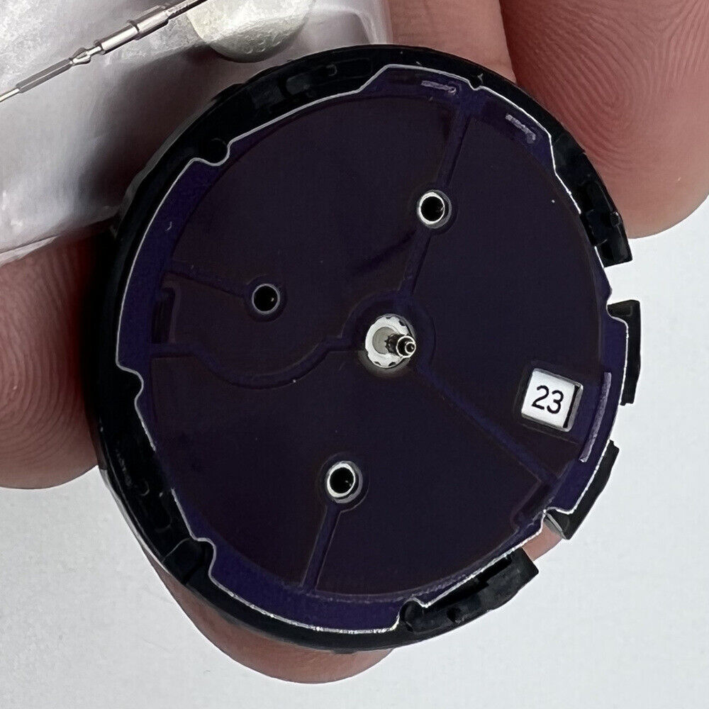 Hattori Epson VS76A solar quartz watch movement for precise timekeeping, Japan made craftsmanship.
