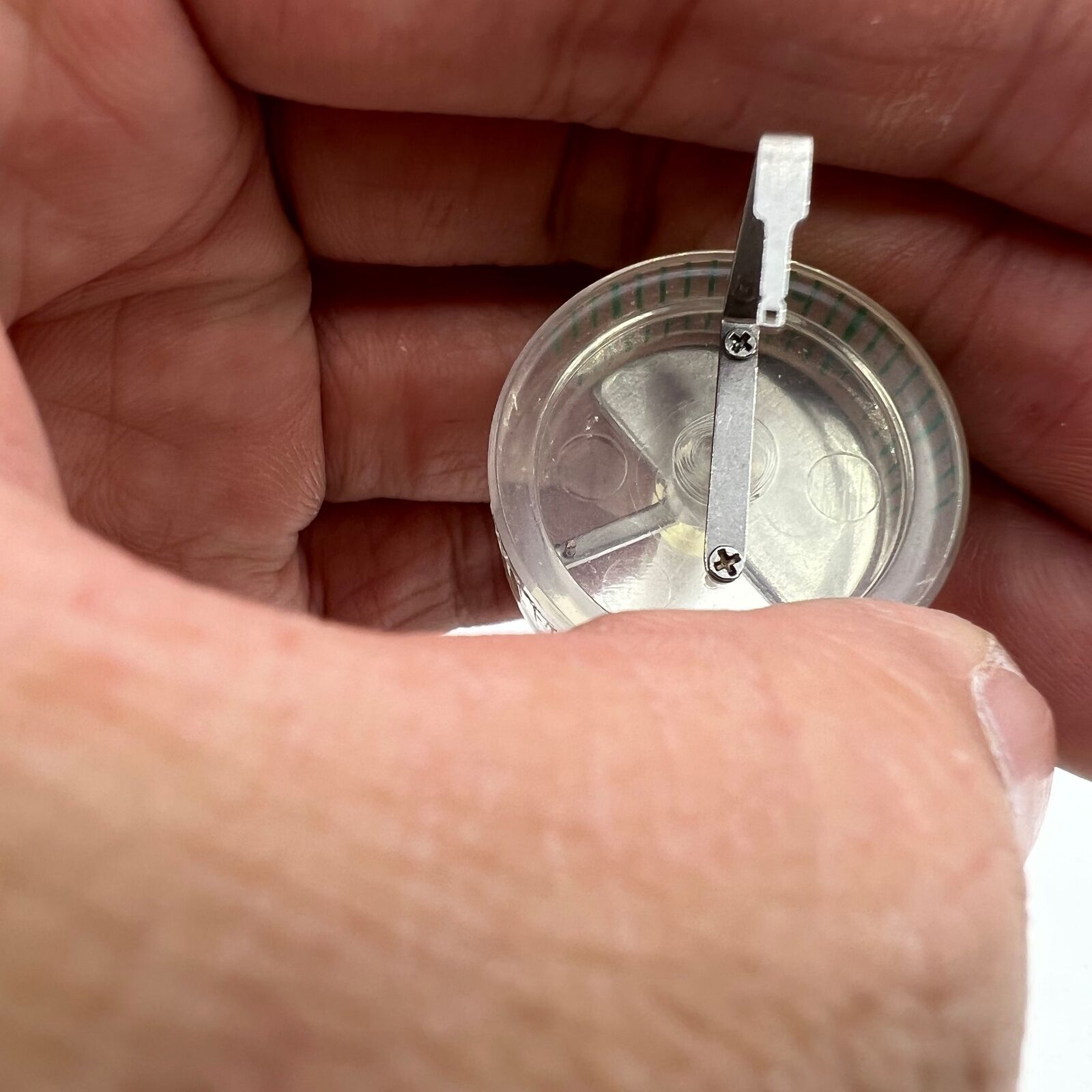 Horotec Micro Stella screw tool for Omega Co Axial watches, precise balance regulator adjustment.