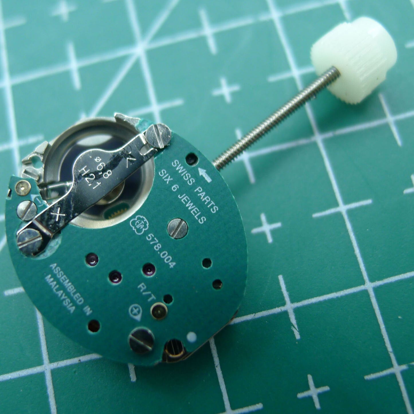 Swiss ETA 578.004 quartz movement 2 hands, 6 jewels, replacement for 578.002, precision watch accessory