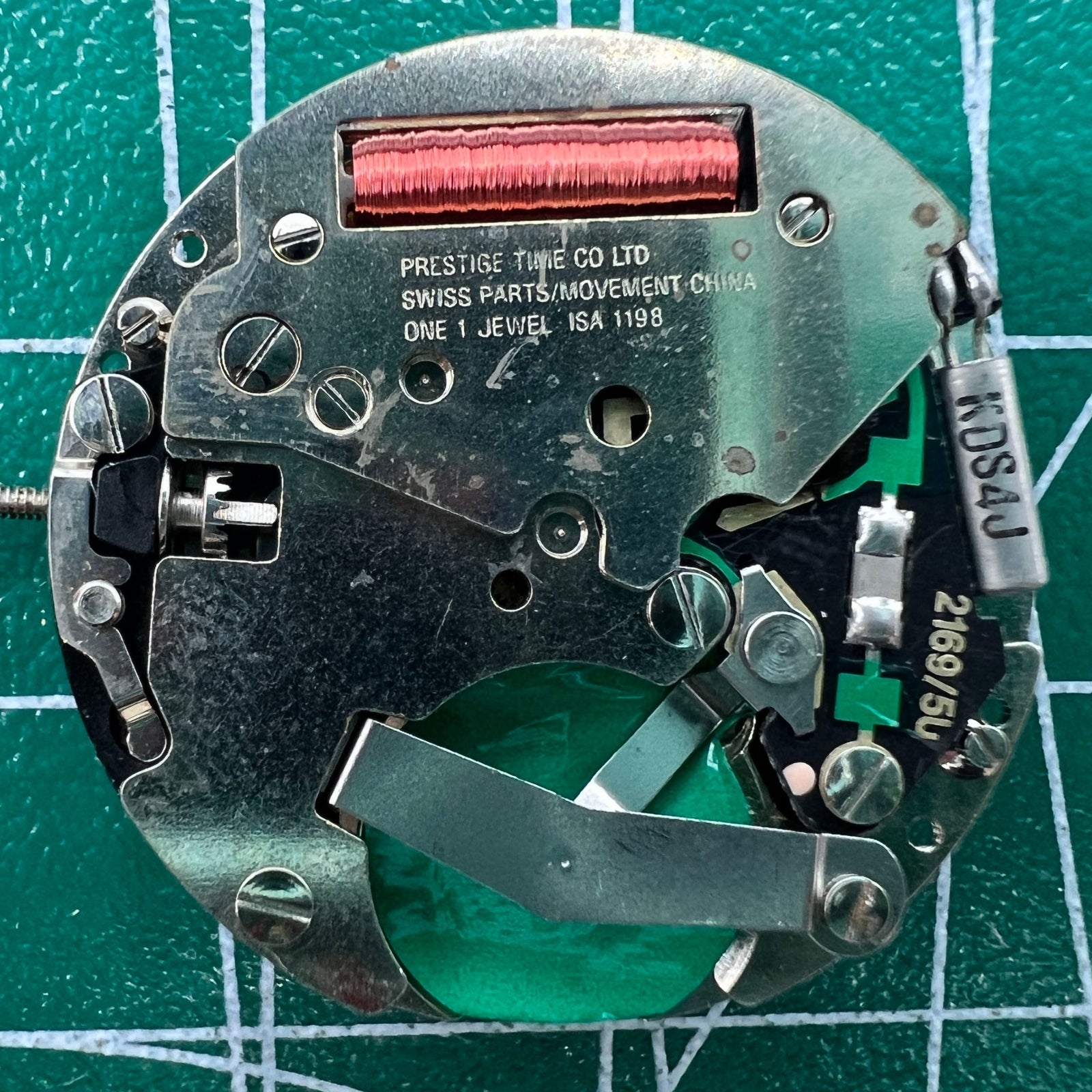 Wholesale ISA 1198 quartz watch movement by Swiss Made, featuring moon and star phase complication.