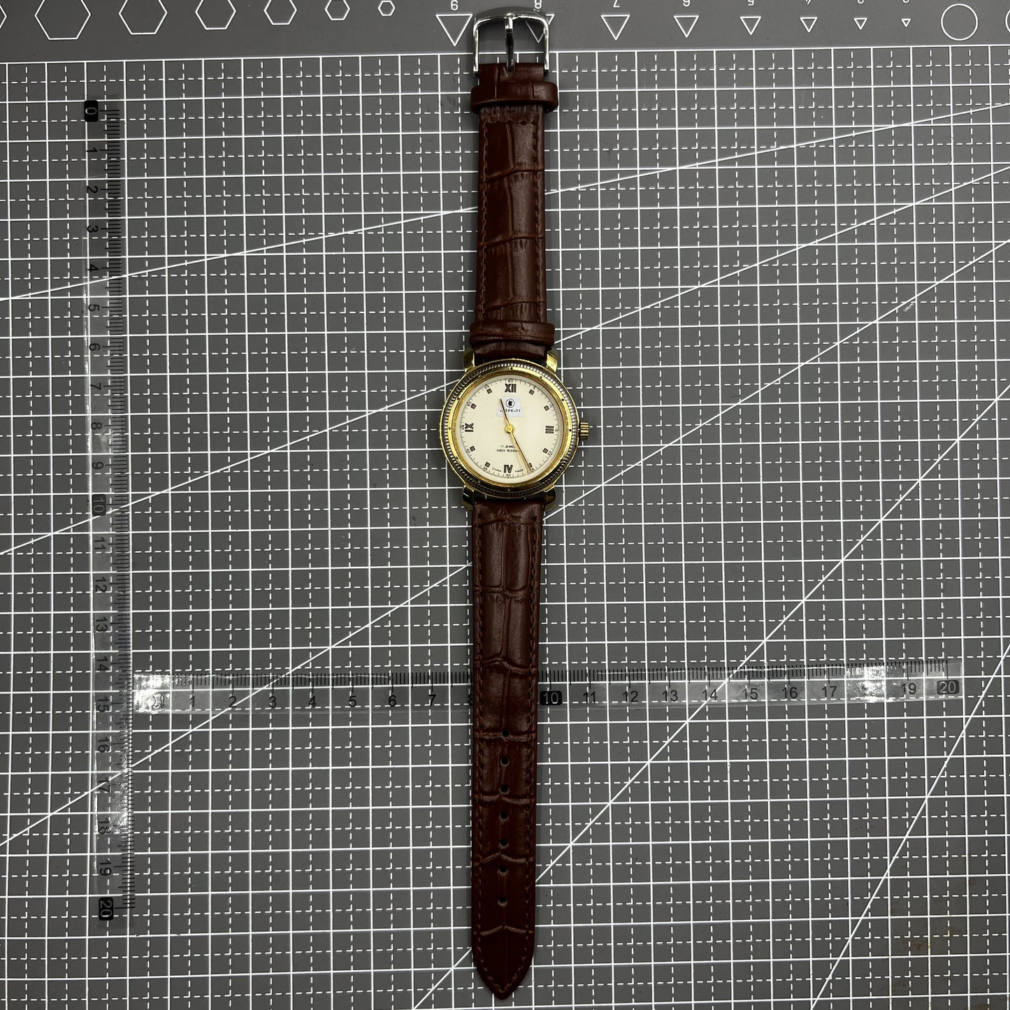 SHANGHAI JINJI Manuelle mechanische Uhr, römische Ziffern, 17 Juden, stoßfest