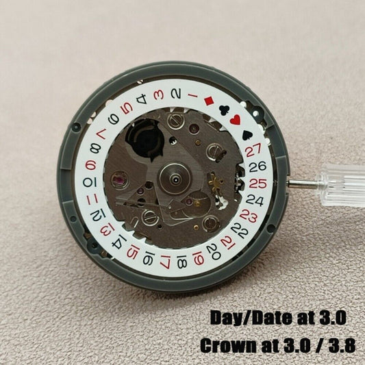 NH35 NH35A Mouvement japonais Black Spade Mécanique automatique SKX007 Couronne à 3/3,8