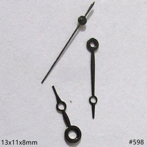 13mm Black Painted Hollow Watch Hands Set for Miyota 2035 2115 2105 2305