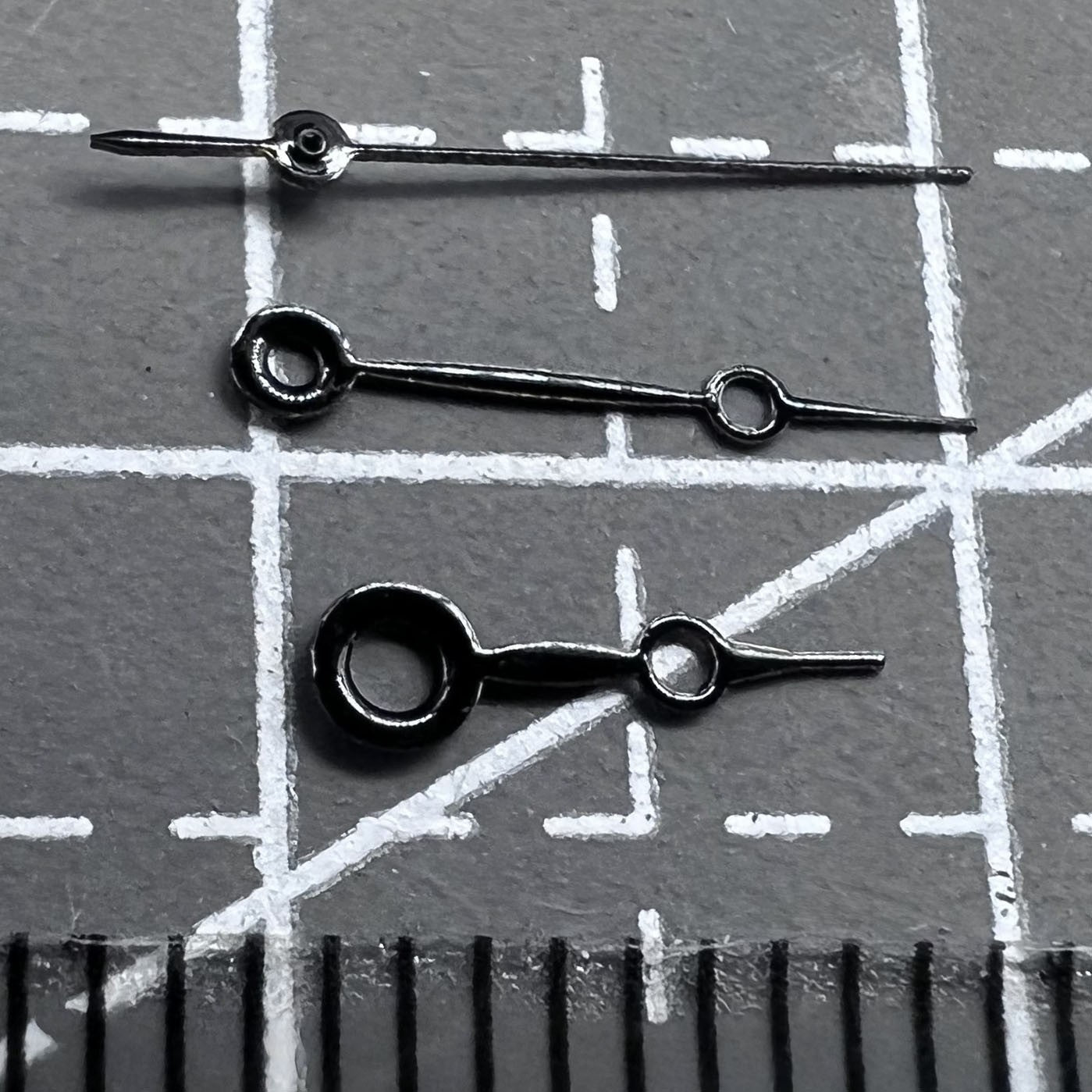 2er Set Schwarze Uhrenzeiger für Miyota 2035 Uhrwerk Pack