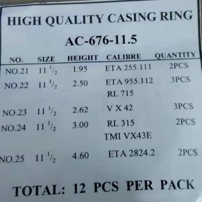 Plastic spacer ring for 255.111 955.112 RL715 watch movement holder, secure fit accessory